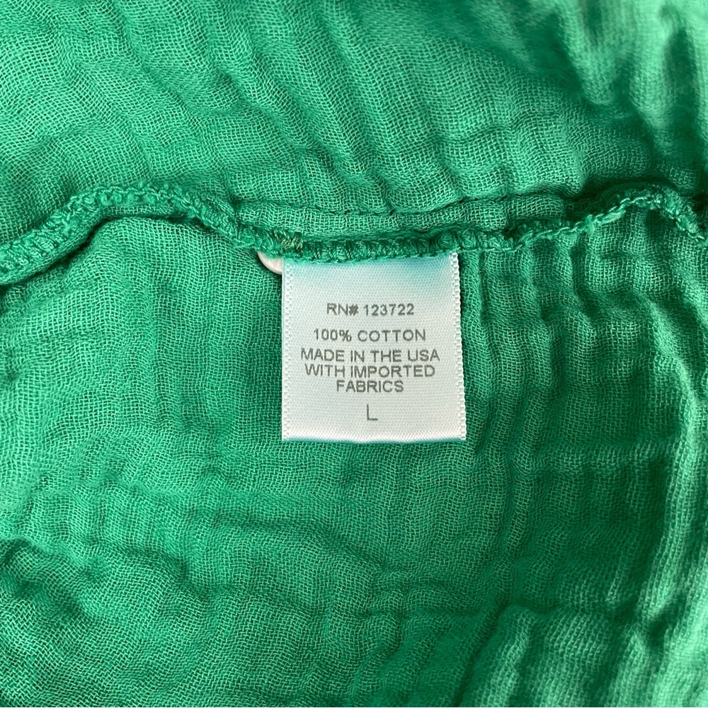 XiRENA Chelsea Gauze Scout Button Down Shirt Apple Green Large - Picture 11 of 14